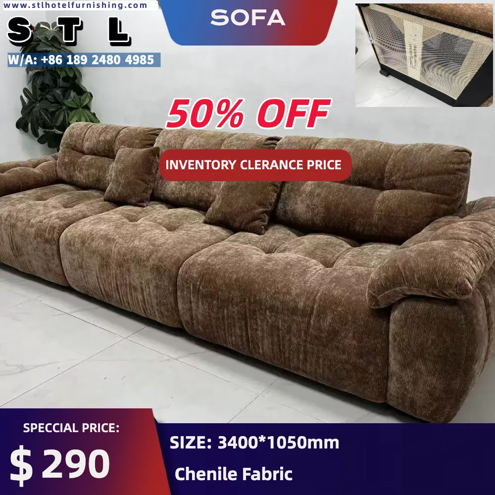 Modern Fabric Hotel Lobby Sofa for Sale-SOLD