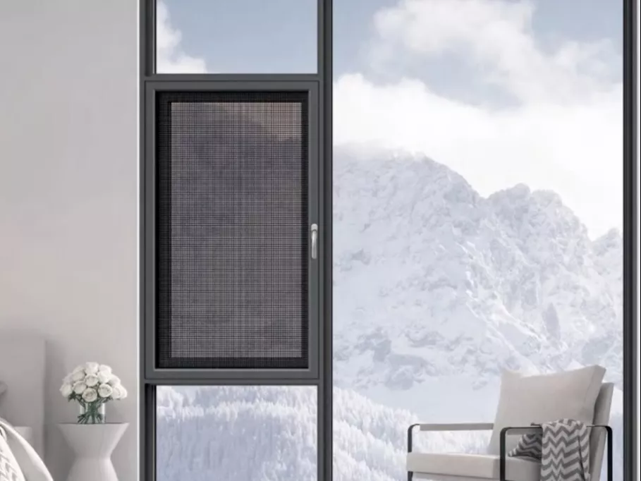 Aluminum Window with Net
