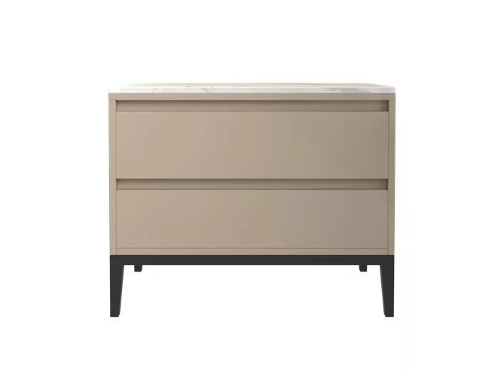 Beige Marble-Top Night Table–STLNT864
