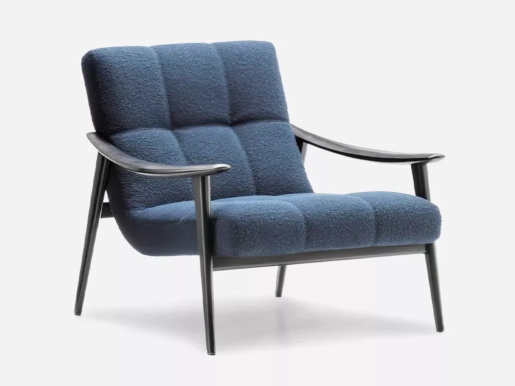 Blue Upholstered Modern Lounge Chair – STLDC547