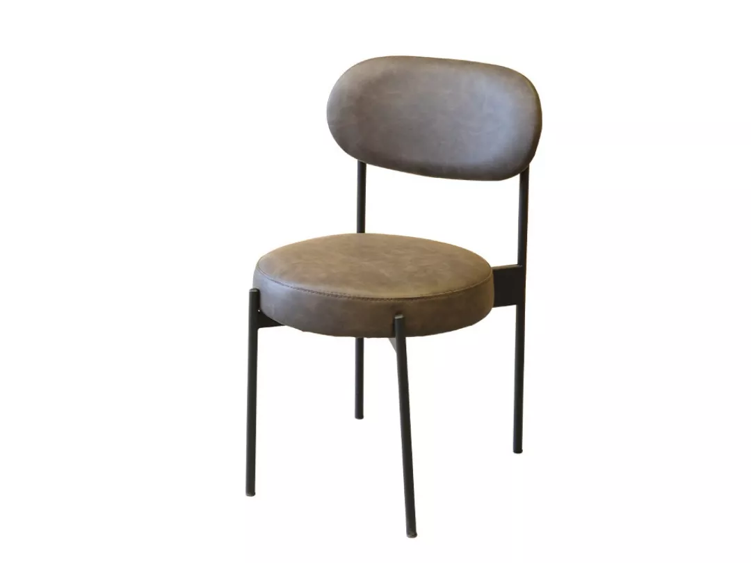 Faux Leather Side Chair-STLOU6446