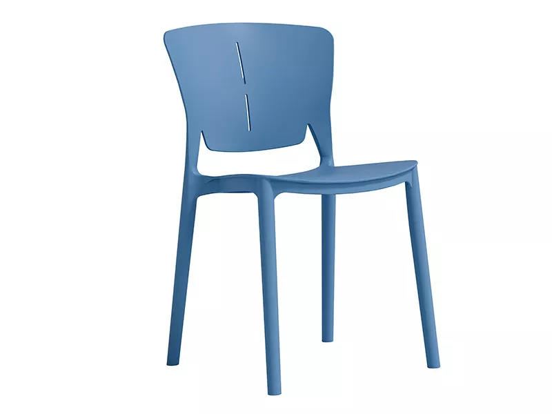 Hotel Blue Stackable Dining Chair-STLOU379