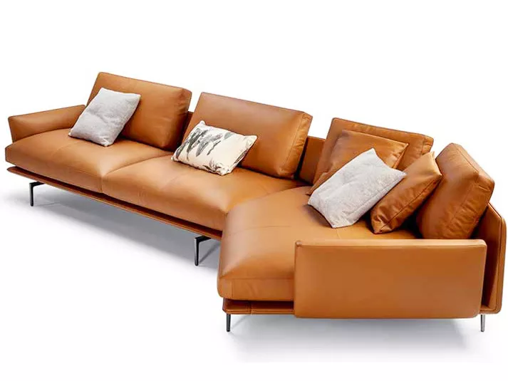 Hotel Classic Leather Sofa-STLLB413