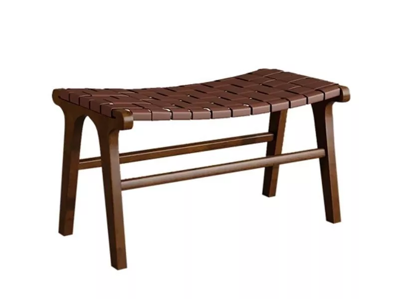 Hotel Leather Strap Bench-STLCH1187
