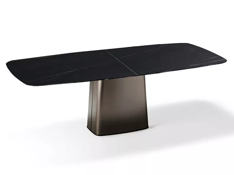 Hotel Oval Marble Table with Sculpted Central Pedestal – STLTT573