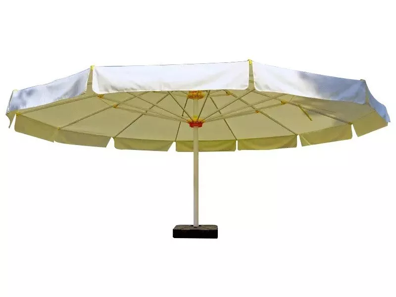 Hotel Square Scalloped-Edge Beach Umbrella-STLU703