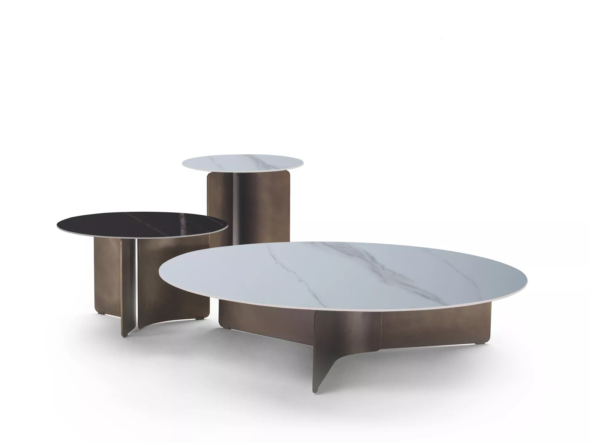 Hotel Two‐Tier Drum Tables – STLTT798
