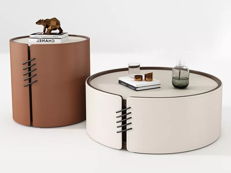 Hotel Wrapped Drum Tables – STLTT784