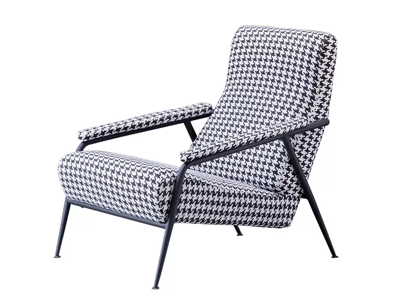 Houndstooth Upholstered Lounge Chair – STLDC541