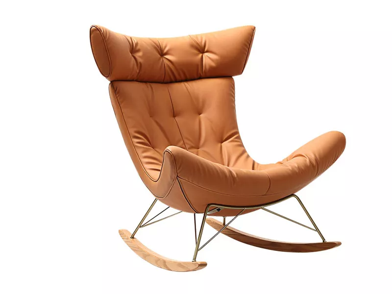 Leather Rocking Lounge Chair – STLDC533 
