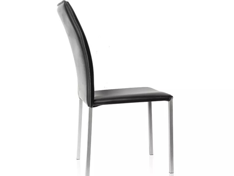 Orange Leather Dining Chair–STLCH197