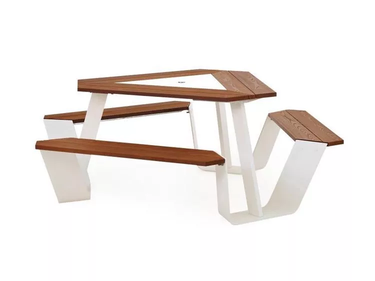 Outdoor Hexagonal Picnic Table – STLOC695