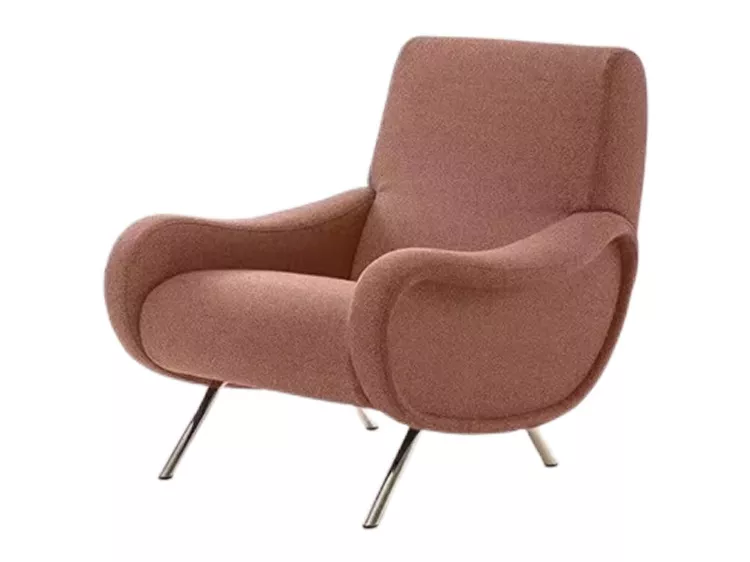 Soft Pink Fabric Lounge Chair – STLDC544
