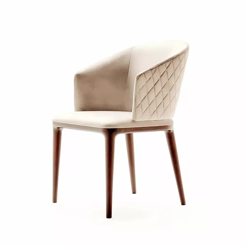 custom hotel dining armchair STLOU1231 side view