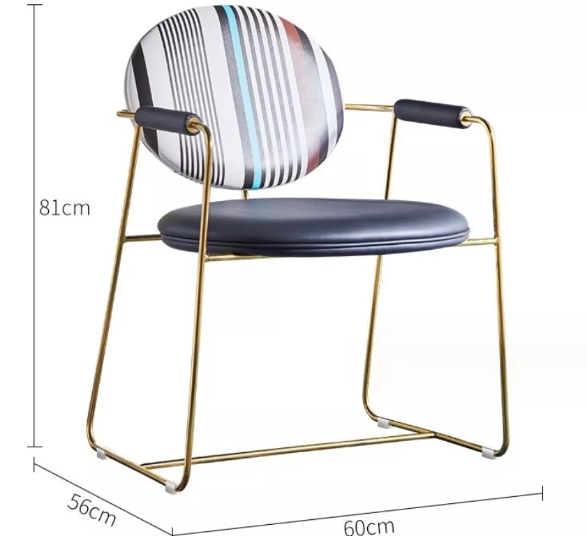 boutique hotel restaurant chair STLOU1235 rear view