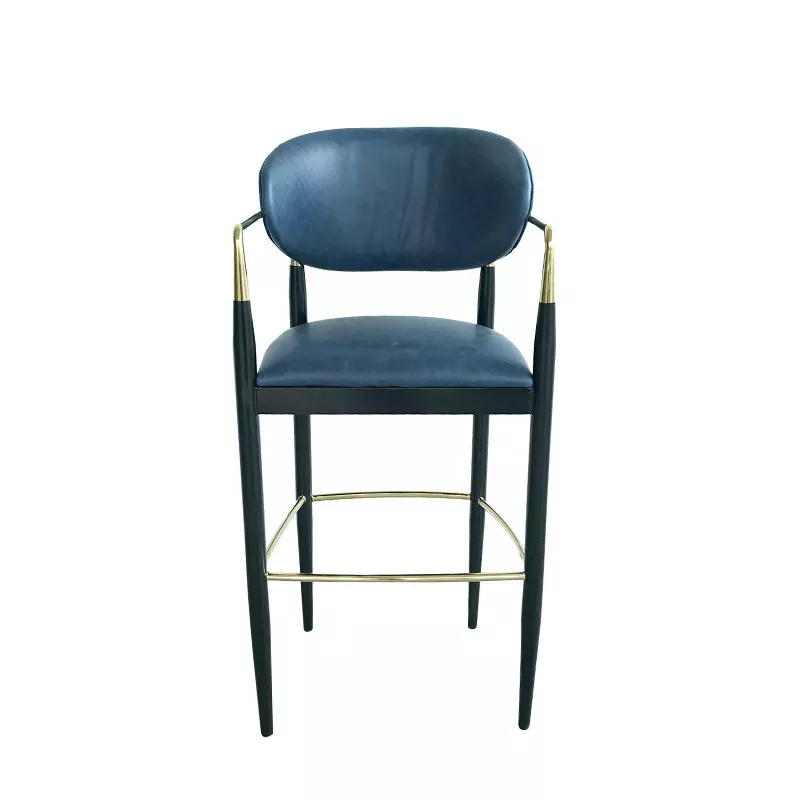 gold accent hotel counter chair STLOU1239 side view gold accent hotel counter chair STLOU1239 side view