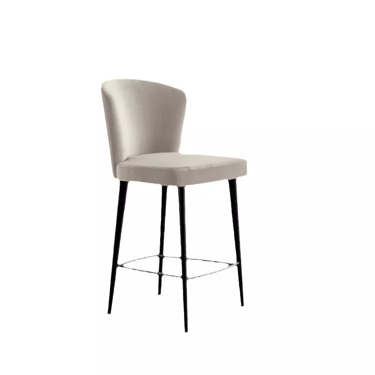 metal footrest restaurant stool STLOU1241 rear view