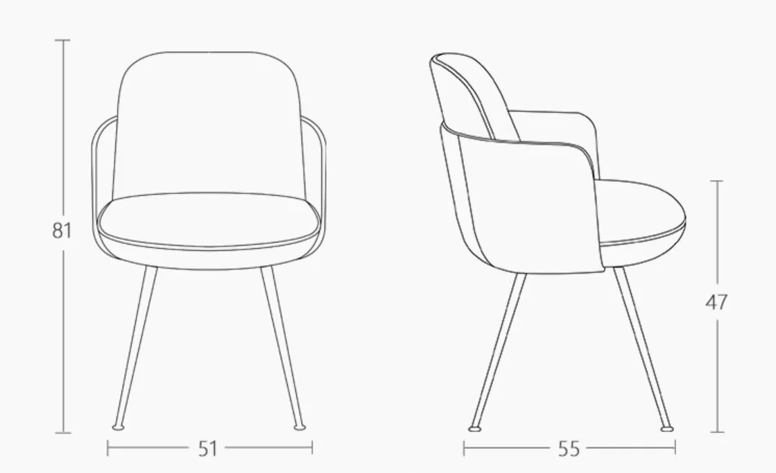 upholstered hotel restaurant chair STLOU1242