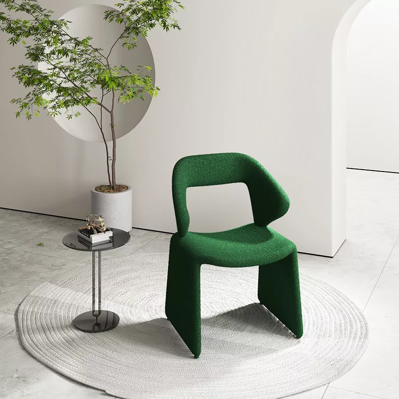 custom orange hotel chair STLSC1244 rear view