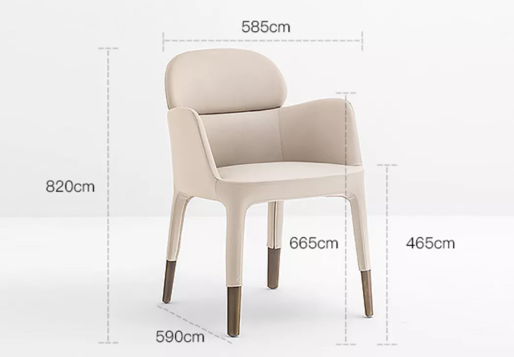custom leather hotel chair STLOU1245