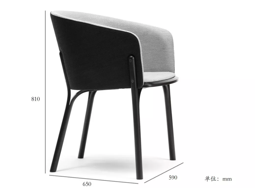 metal frame hotel barrel chair STLOU1247