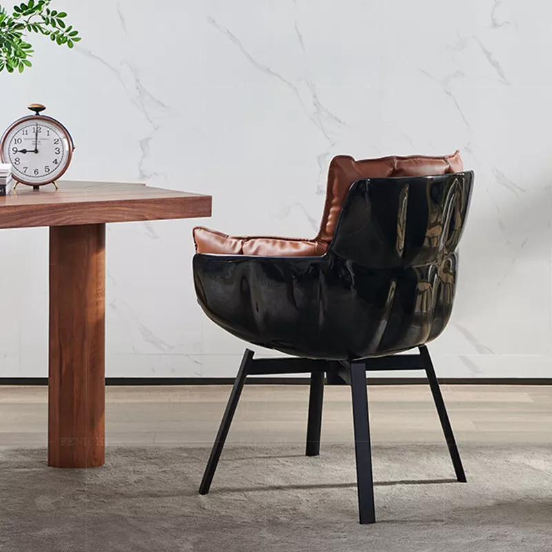 leather cushion hotel armchair STLOU1249 side view leather cushion hotel armchair STLOU1249 side view