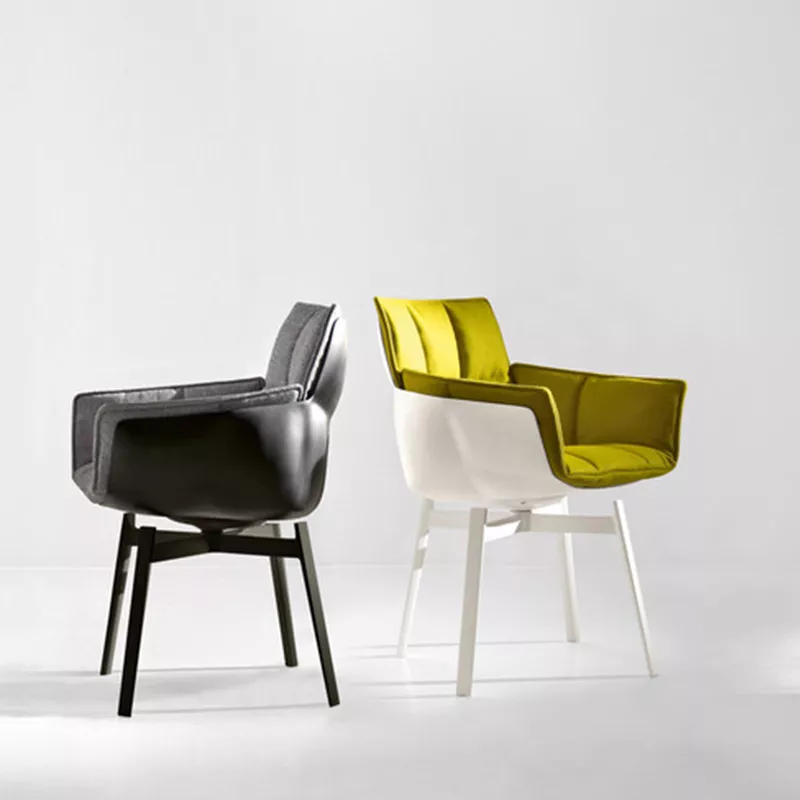 custom black shell armchair STLOU1249 rear view custom black shell armchair STLOU1249 rear view