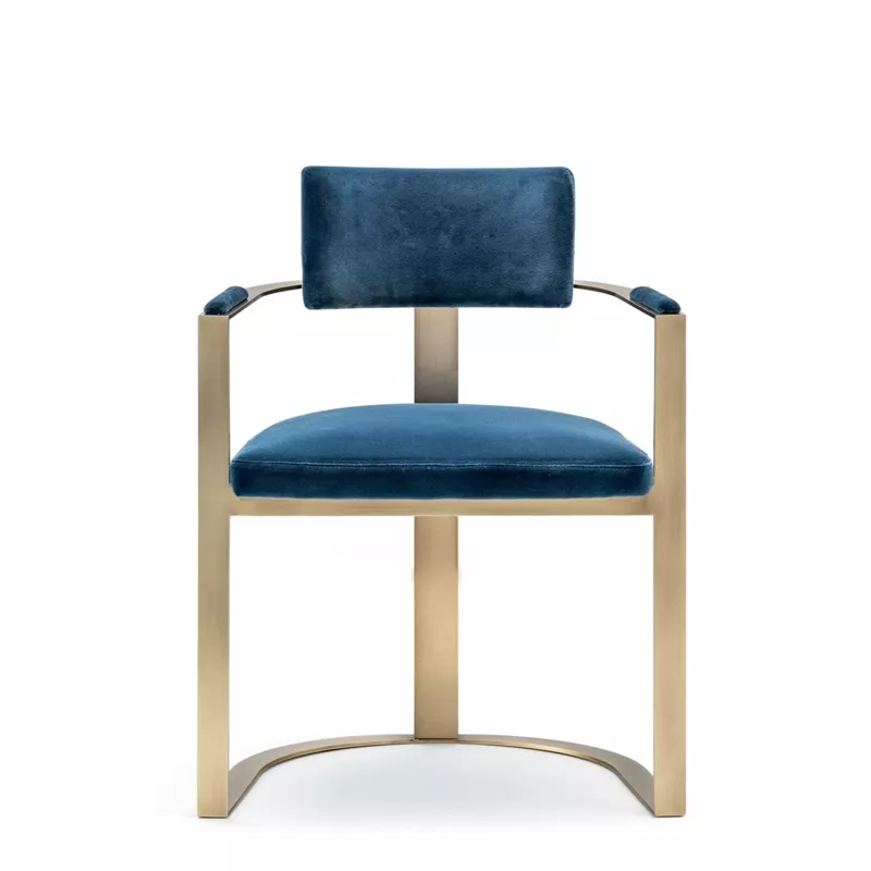 stainless steel hotel armchair STLOU1255 side view stainless steel hotel armchair STLOU1255 side view