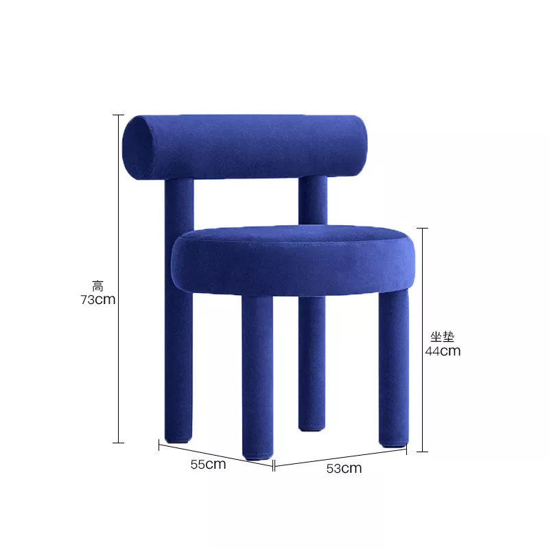 STLOU1264 tubular backrest detail Tubular backrest and round seat detail on STLOU1264