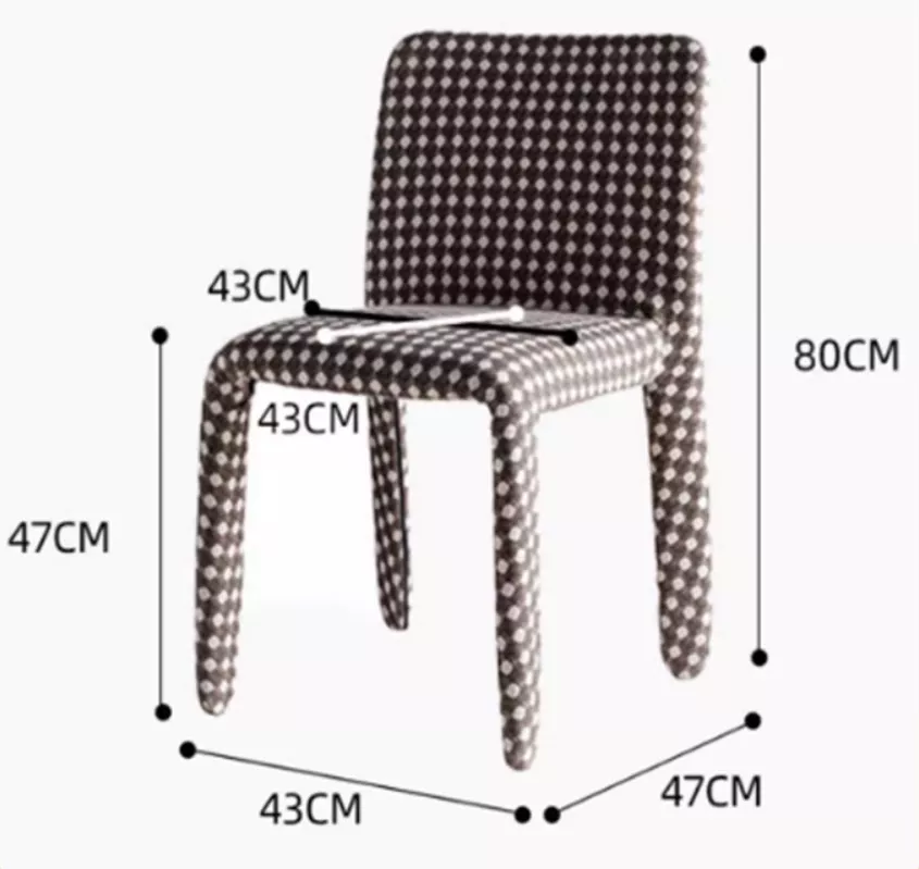 STLOU1265 rear and side view STLOU1265 hotel dining chair rear and side view