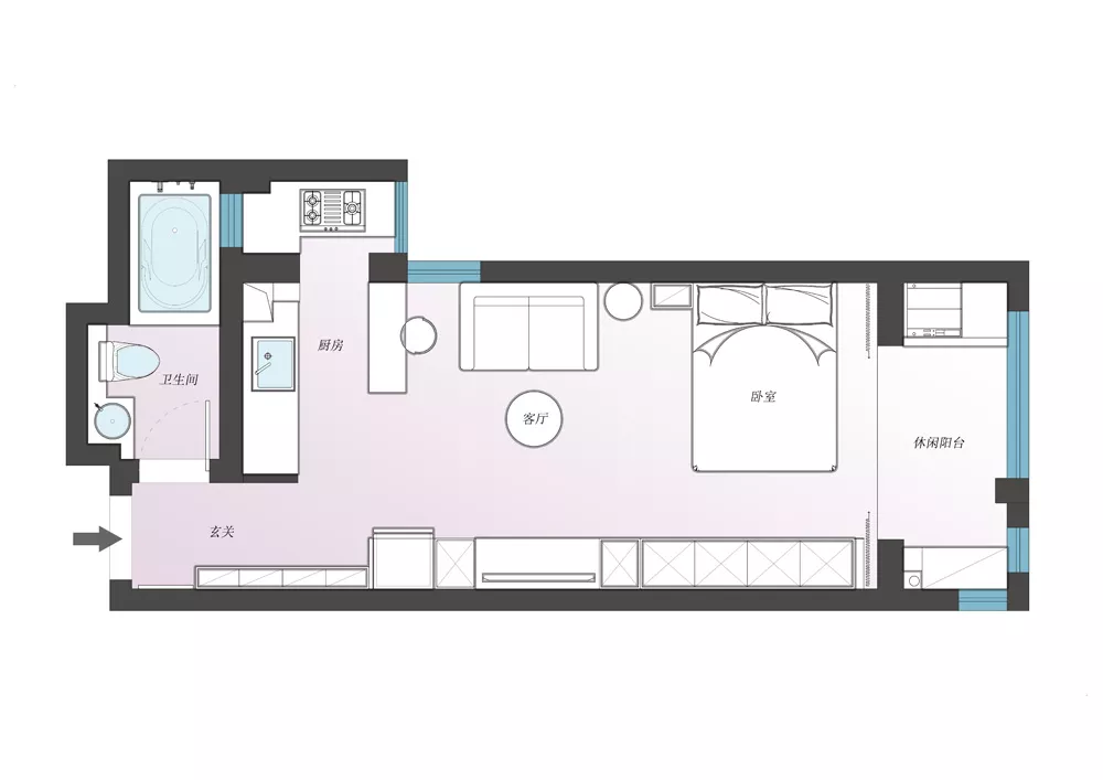 1782711365732485.webp 45 sqm family serviced apartment furniture package layout