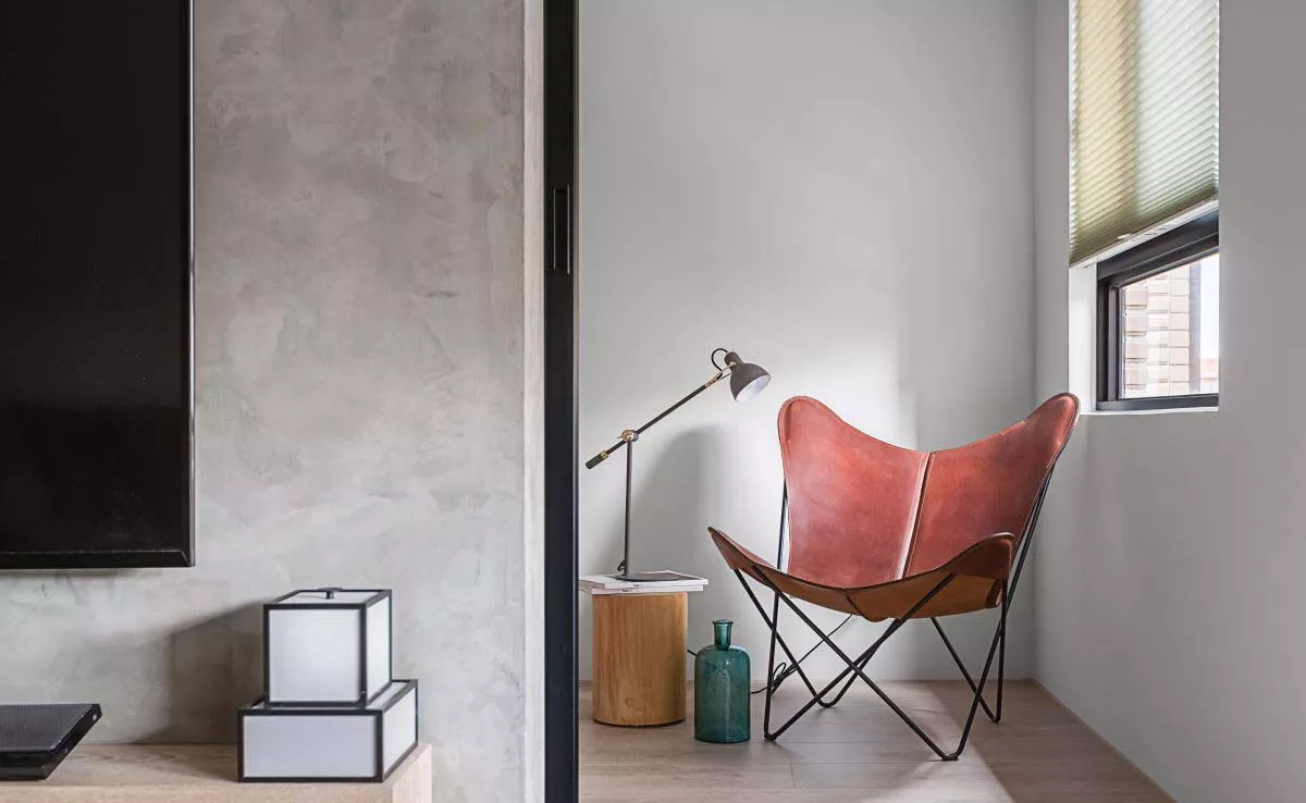 compact apartment sofa and TV wall furniture layout