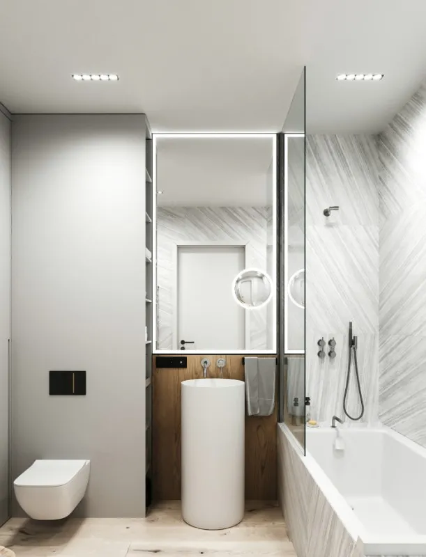 bathroom vanity and storage for US multifamily apartment project