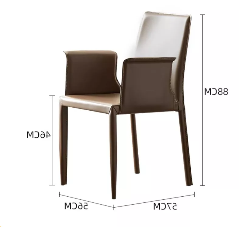 Bold Contrast Leather Armchair–STLCH203