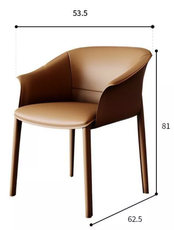 Two-Tone Leather Armchair–STLCH205