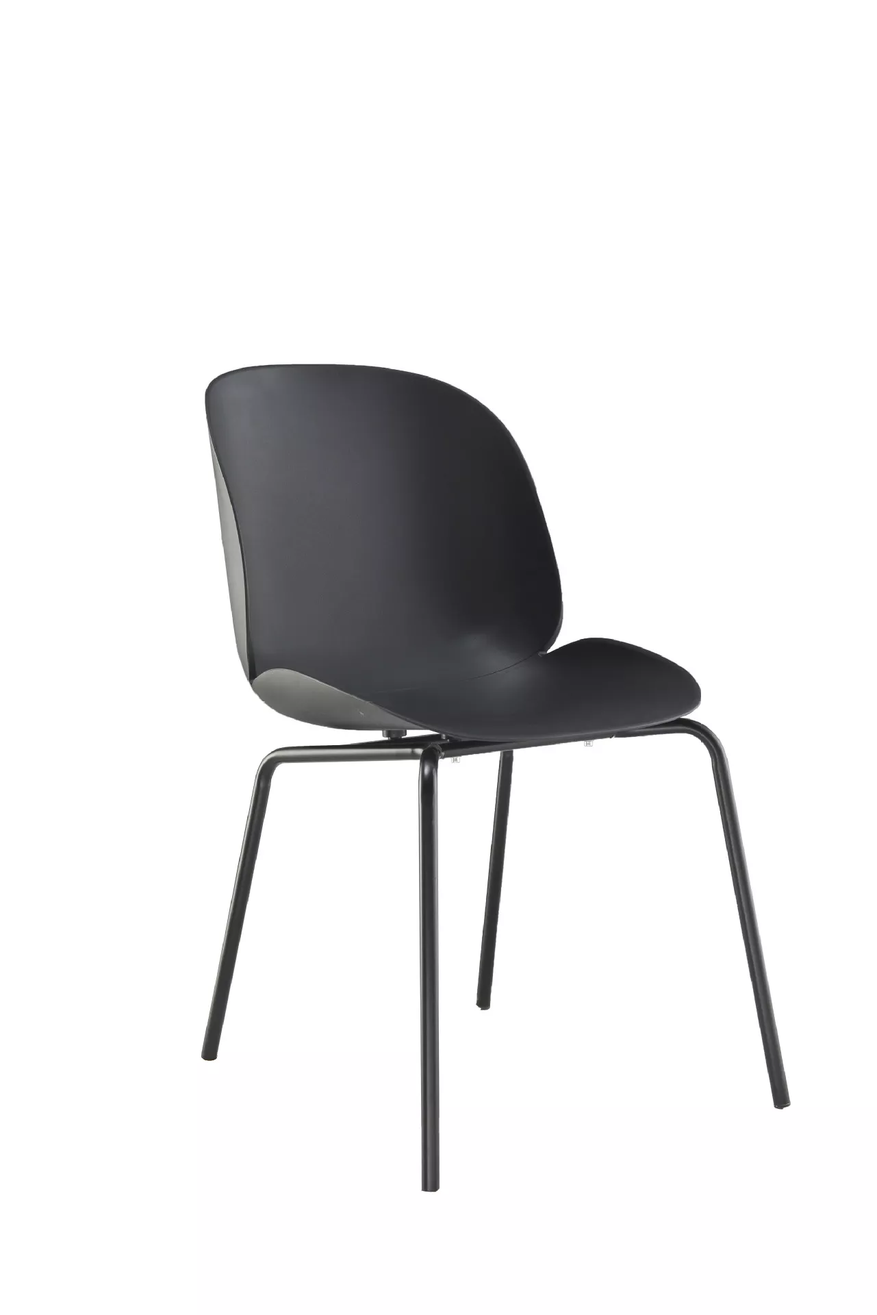 Hotel Black Plastic Dining Chair-STLOU385