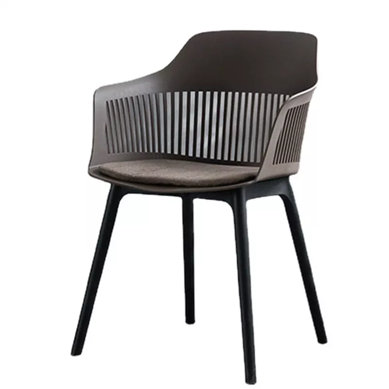 Hotel Brown Armchair with Cushion-STLOU381