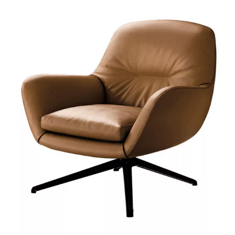 Hotel Leather Lounge Chair-STLAC519