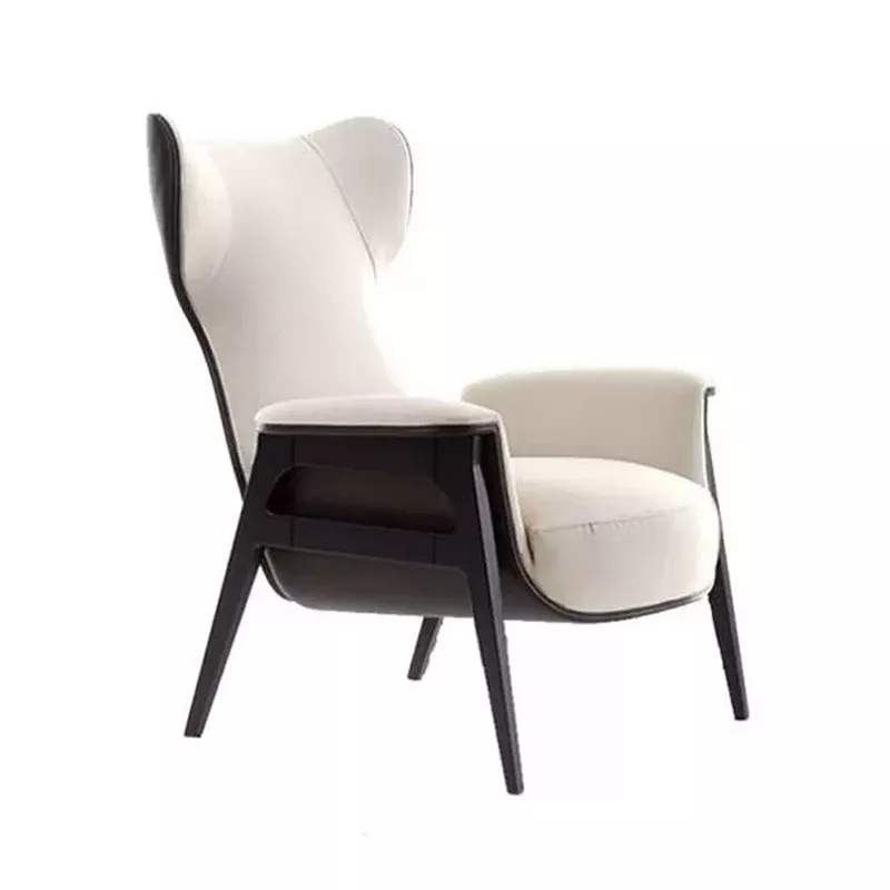Orange Leather Wingback Chair – STLDC525