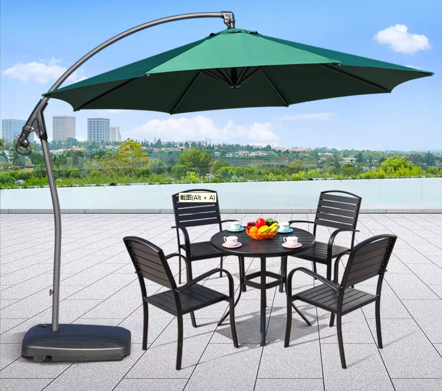 Hotel Curved-Arm Cantilever Beach Umbrella-STLU701