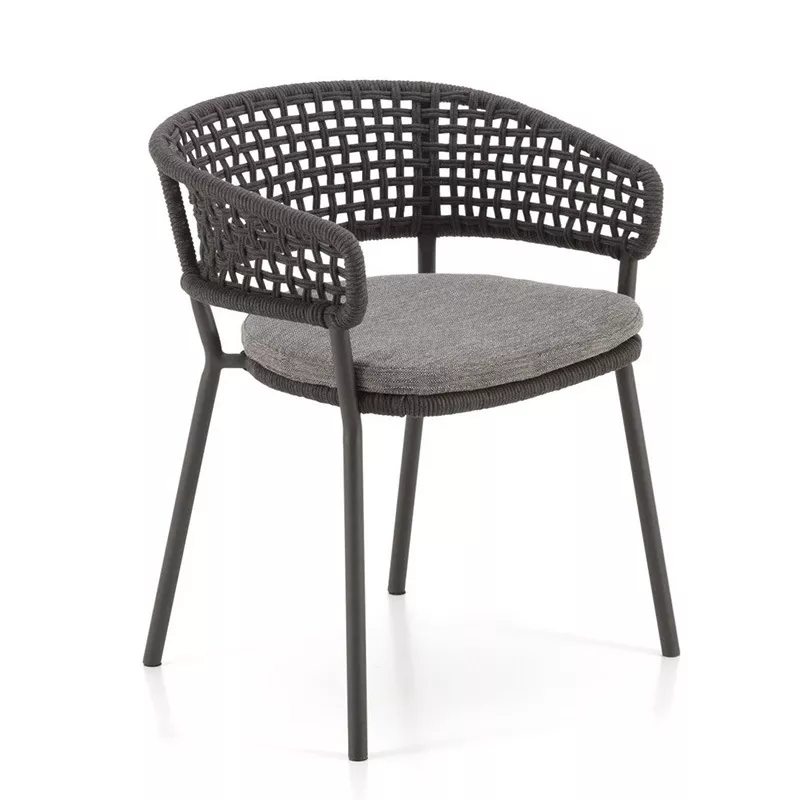 Hotel Rope Woven Dining Armchair-STLOC660