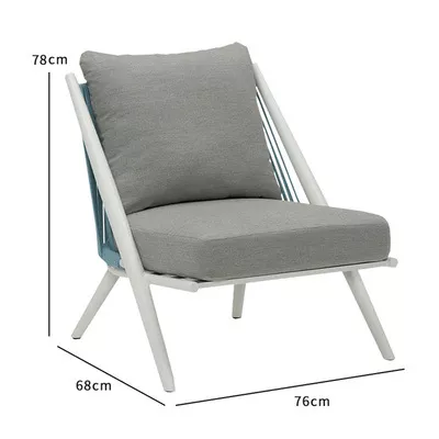 Outdoor Lounge Chair with Cushions-STLOC647
