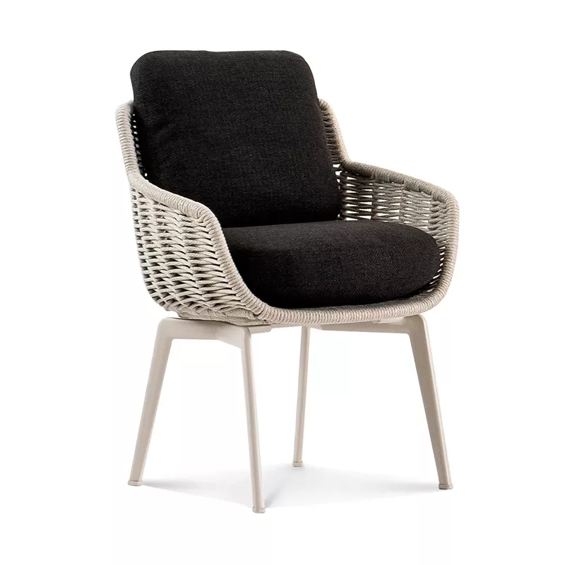 Outdoor Wicker Chair with Cushions-STLOC643