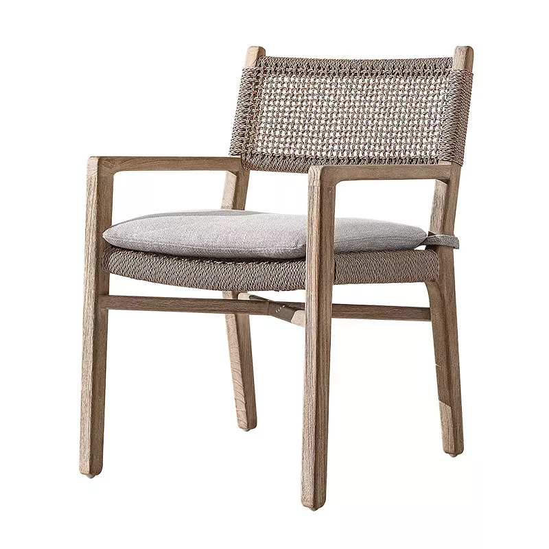 Wooden Rope Weave Dining Chair – STLOC679