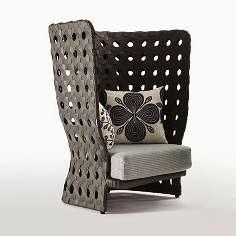 Hotel Outdoor High-back Woven Lounge Chair – STLOC727