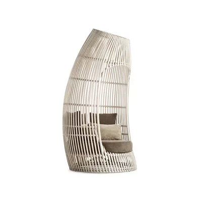 White Woven Pod Chair – STLOC736