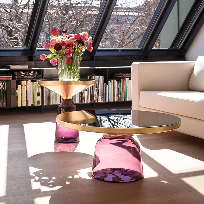 Hotel Glass Drum Tables – STLTT775