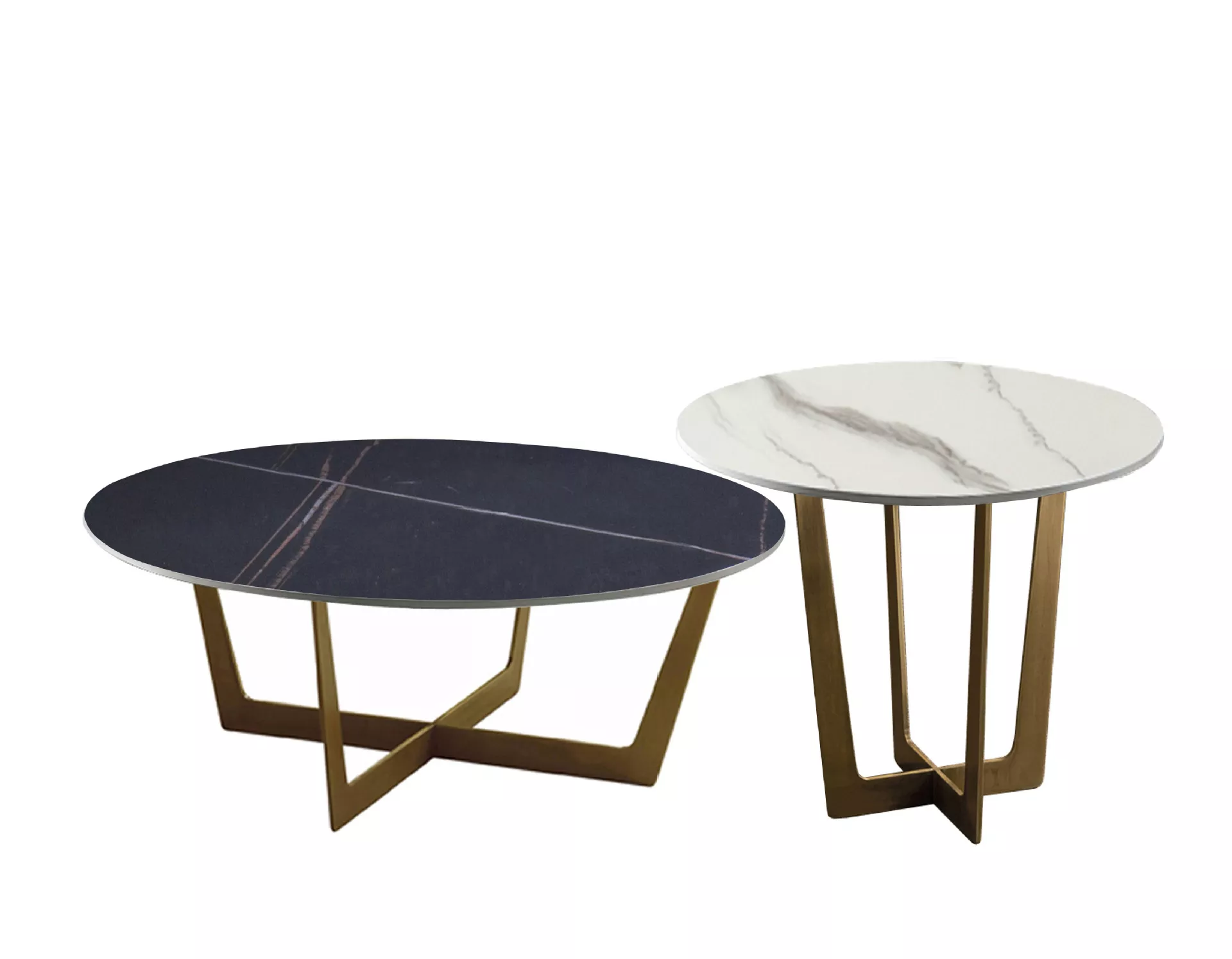 Hotel Gold Cross-Base Tables – STLTT764
