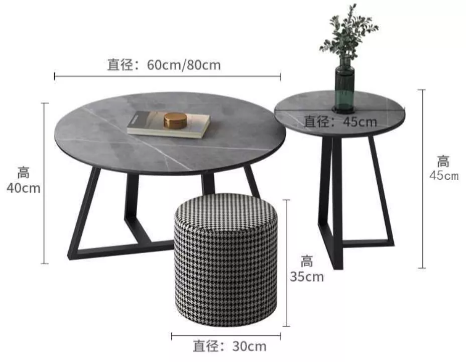 Hotel Gray Marble Nesting Tables – STLTT758