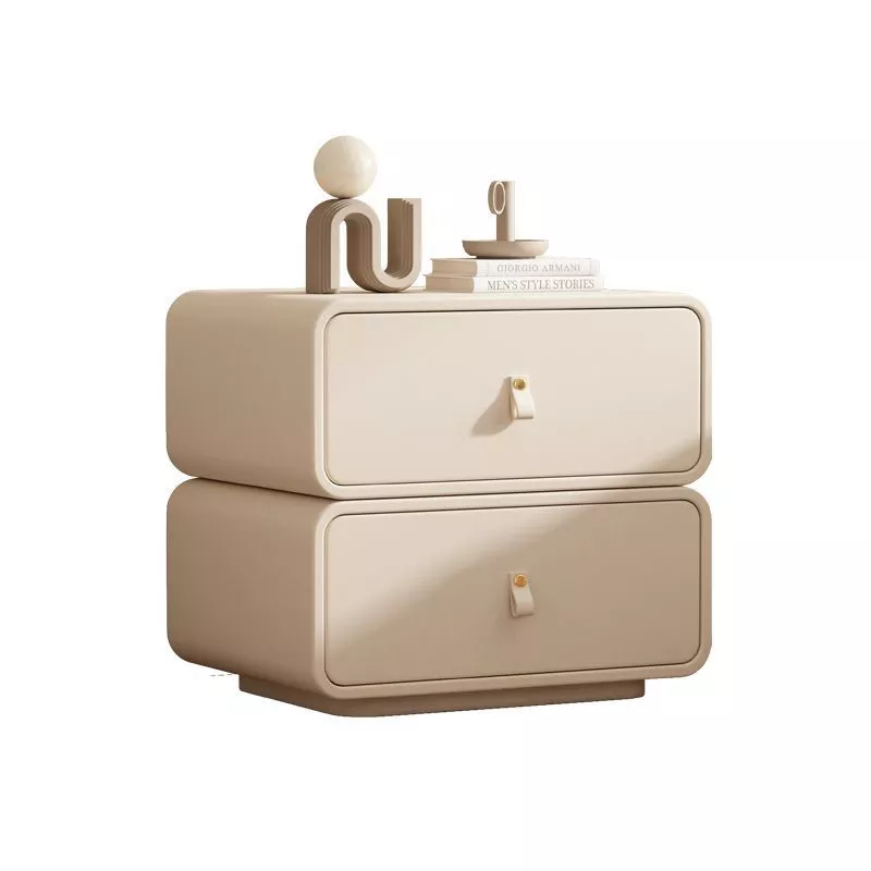 Rounded-Edge Two-Drawer Night Table–STLNT841